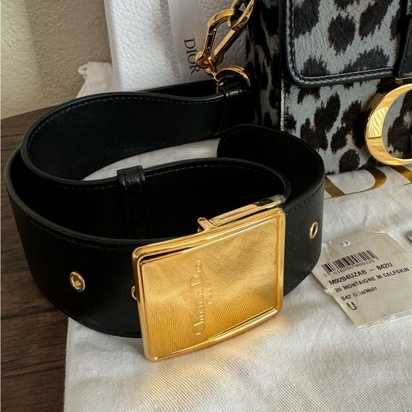 ❌SOLD❌DIOR 30 Montaigne Grey Mizza Pony Hair Calfskin Leather Box Bag - Picture 6 of 13